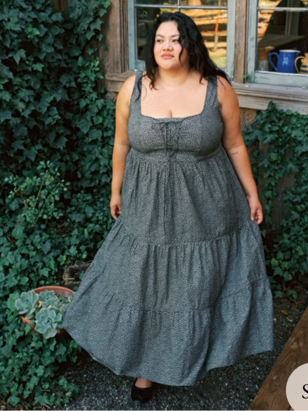 Christy Dawn The Adele Dress in Midnight Floral, size 1X